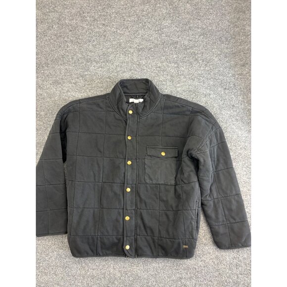 O'Neill Mabeline Quilted Jacket Women's Small Black Zip Snap Up Pockets - Picture 1 of 9